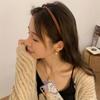 Hoop Hair Clip Korean Style Headwear Thin Hair Band Female Hair Accessories PU Leather Headband