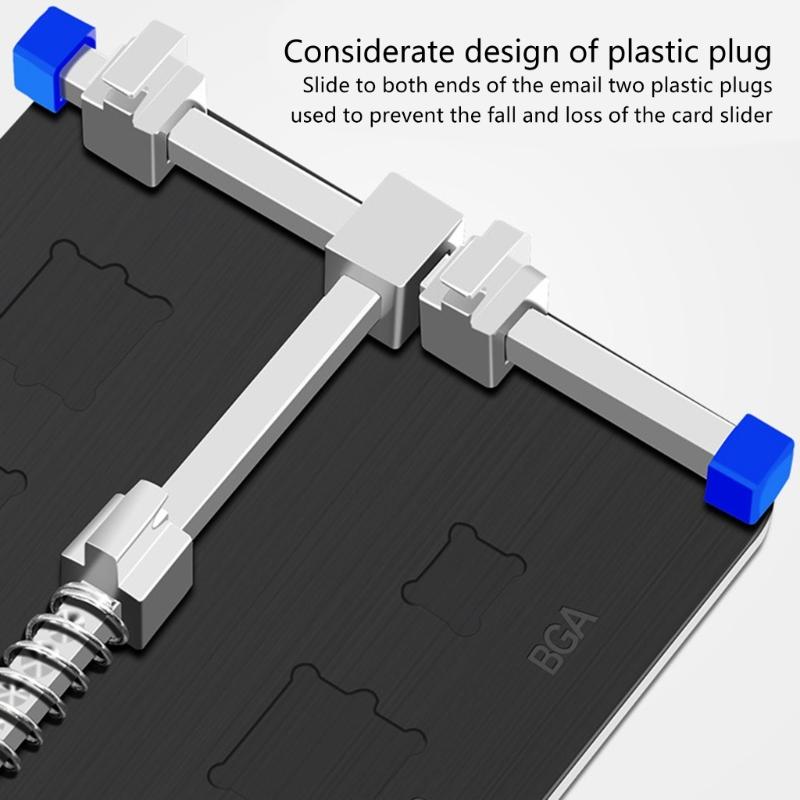 Synthetic Stone and Metal Mobile Repair Clamp PCB Maintenance Support Platform With Integrated Chip Slot for Technicians