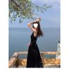 Niche Backless Beach Dress, Early Spring Inner Splicing Suspender Skirt, Women's French First Love, Small White Dress, High Waist Skirt