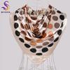 [BYSIFA] Black Red Dot Women Scarves Hijabs New Pollka Dot Design Satin Silk Large Square Scarf Shawl Fall Winter Neck Scarves