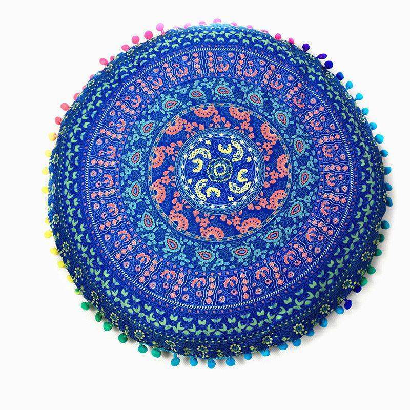 Premium Quality Mandala Round Cushion Cover For A Timeless Bohemian Look