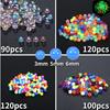 90-120 Stück Bunte Acryl Ersatzkugeln 3mm 5mm 6mm Zungenpiercing Kugeln Stecker Ohr Augenbrauen Piercing Kugel Körperschmuck
