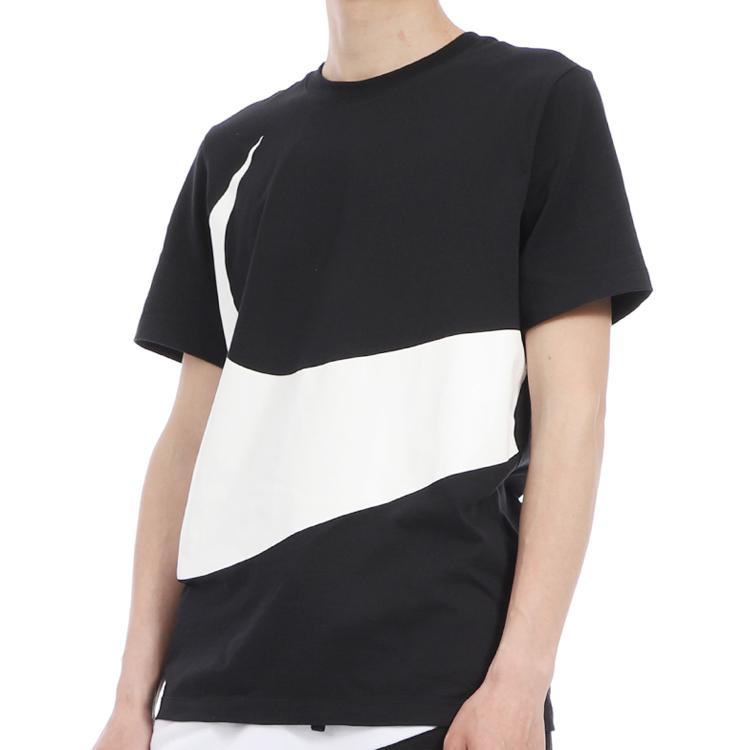 Nike Big Swoosh Sports Short Sleeve T-Shirt Men Tops Black CK9586-010