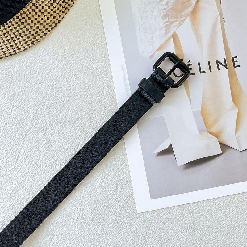 Elegant Black Pu Belt For Women Chic And Versatile For Dresses And Jeans