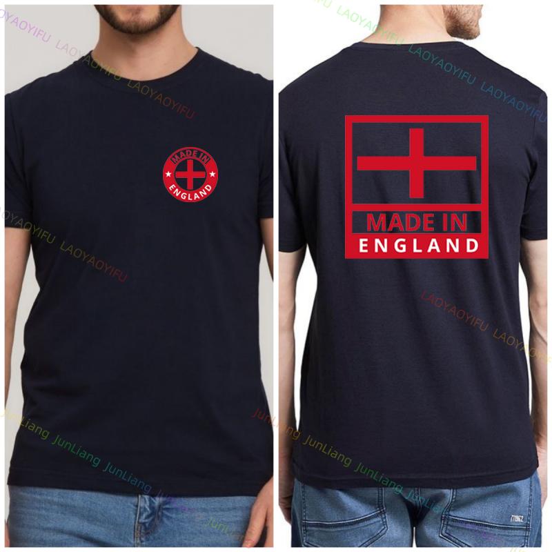 2024 Summer New Funny Shirt England Flag Badge Unisex Patriotism Graphic T Shirts Womens Tshirts Men Tshirt Short Sleeve Tee