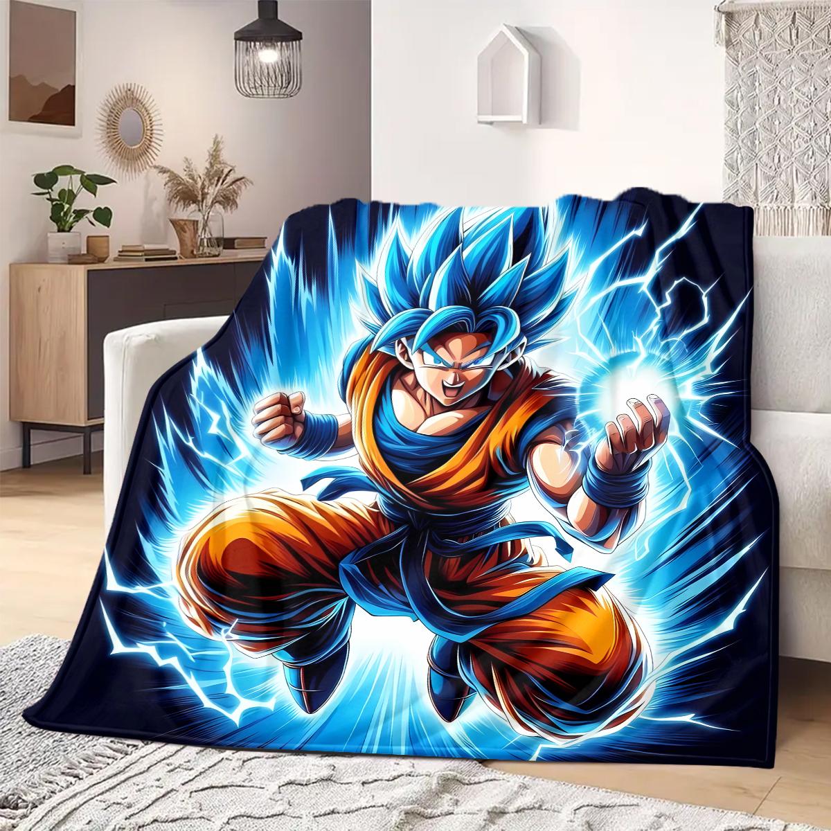 

Dragon Ball Z Print Blanket Warm Comfortable Flannel Blanket Suitable for Bedrooms,Sofas, Beds,Chairs,Travel 25 75x90cm