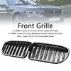Double Slat Gloss Black Front Grill Grille Fit BMW 7 Series G11 G12 2019-2022