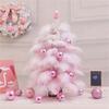 Delightful Mini Feather Christmas Tree with Light Ornaments Tabletop Christmas Tree, Easy To Assemble Cheerful Designs