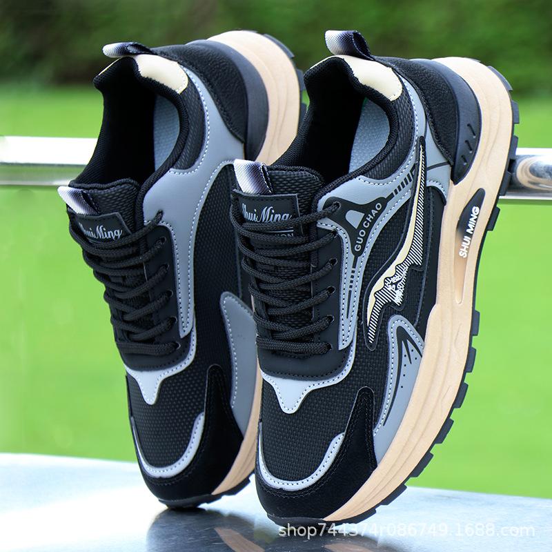 Shoes New leather waterproof casual shoes wear-resistant soft sole autumn and winter non-slip soft sole running sports shoes