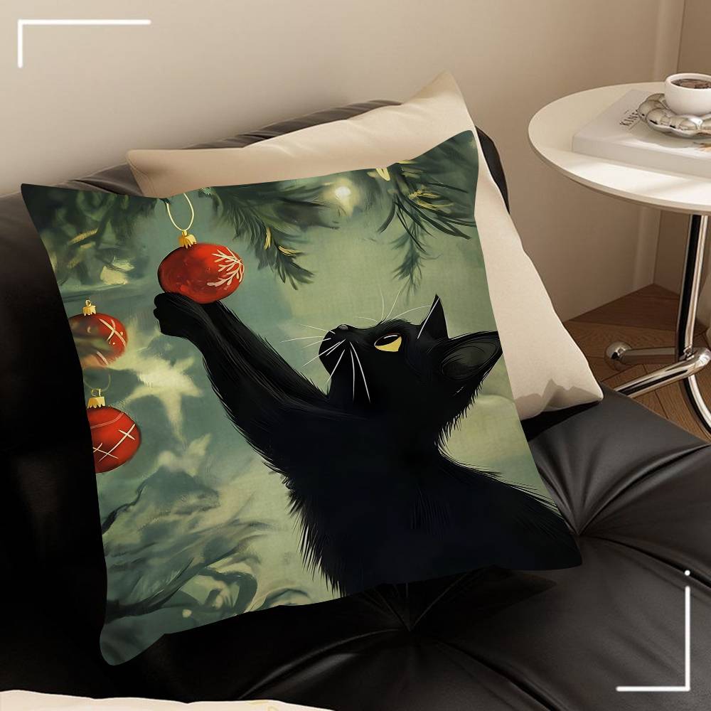 Christmas Tree Ball Decoration Pillow Anime Pillow Sofa Bed Head Pillow Cover Cushion Cover 45x45 Cm Fashion