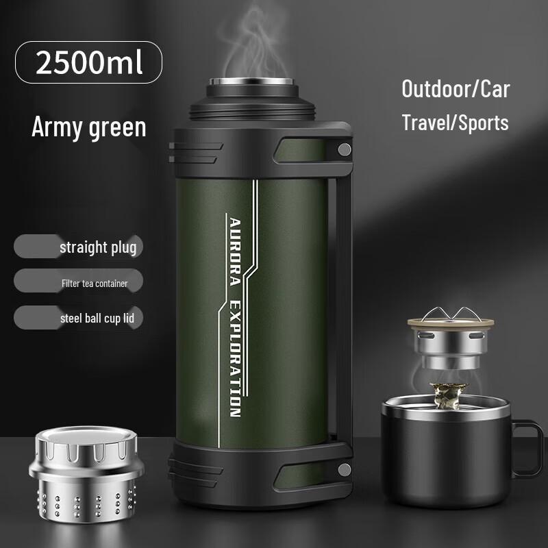 BEANBEANLOVE 2.5L 316 Stainless Steel Insulated Travel Flask