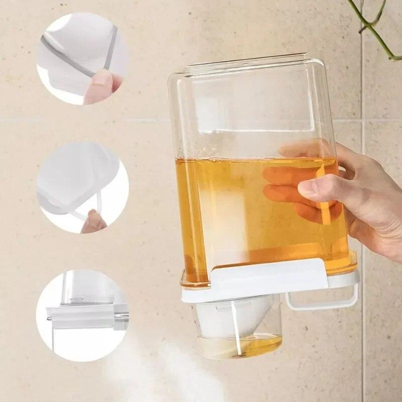 Food Seal Storage Container Laundry Powder Detergent Dispenser Cat Dry Food Storage Container Multipurpose Plastic Cereal Jar