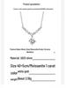 S925 Sterling Silver Galaxy Moissanite Necklace with Zircon Chain - Women’s One Carat Sparkling Pendant, Perfect Christmas Gift