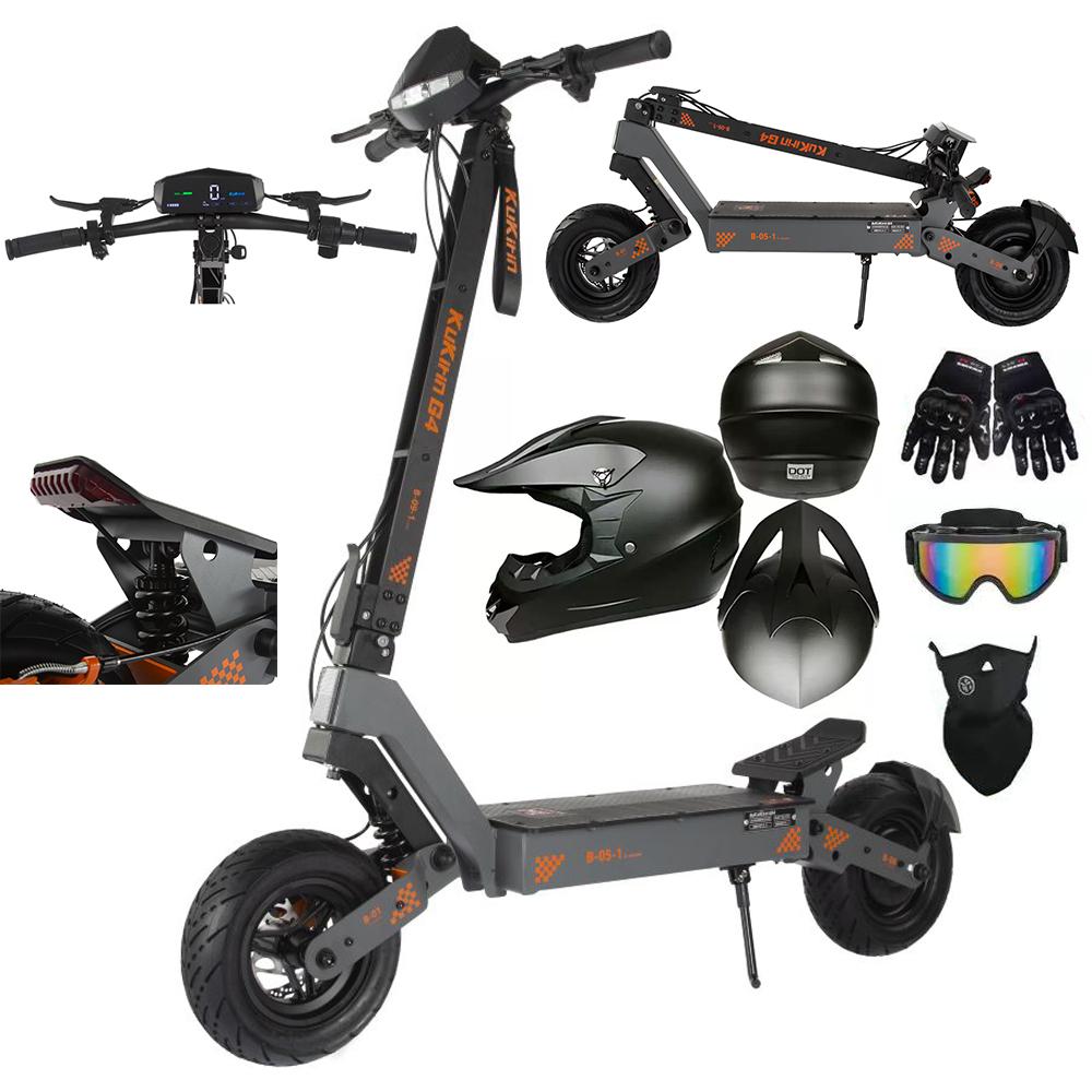 Foldable Electric Scooter Kukirin G4, 2000W Motor, 60V 20Ah Battery, Top Speed 70km/h, Cruising Range 75KM, 11-inch Tires+4 Gifts