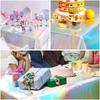 2/3/5pcs Laser Rainbow Theme Party Disposable Tablecloth & Rectangular Cover for Birthday Wedding Home Decor Supplies