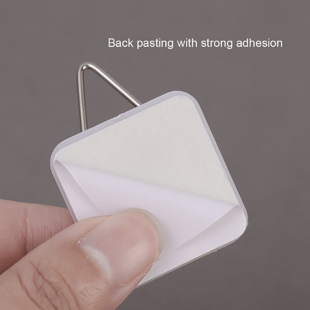 10Pcs Self-adhesive Plate Holder Vertical Plate Storage Hooks  for Art Photo Frames Hanging