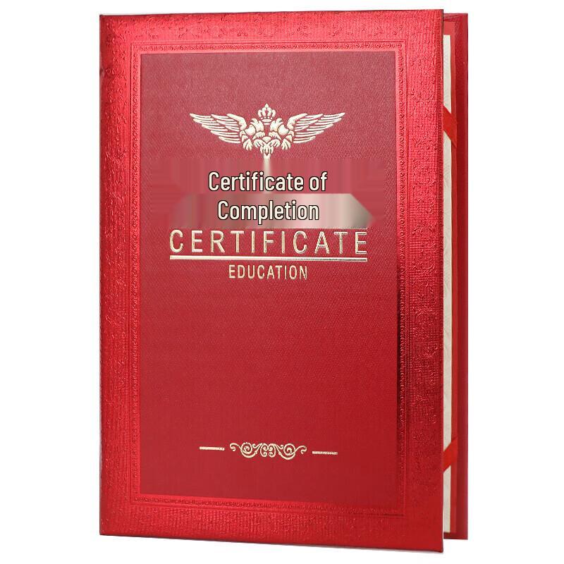 Befon 12K Gold-Stamped Certificate Folders with A4 Inserts (10-Pack)