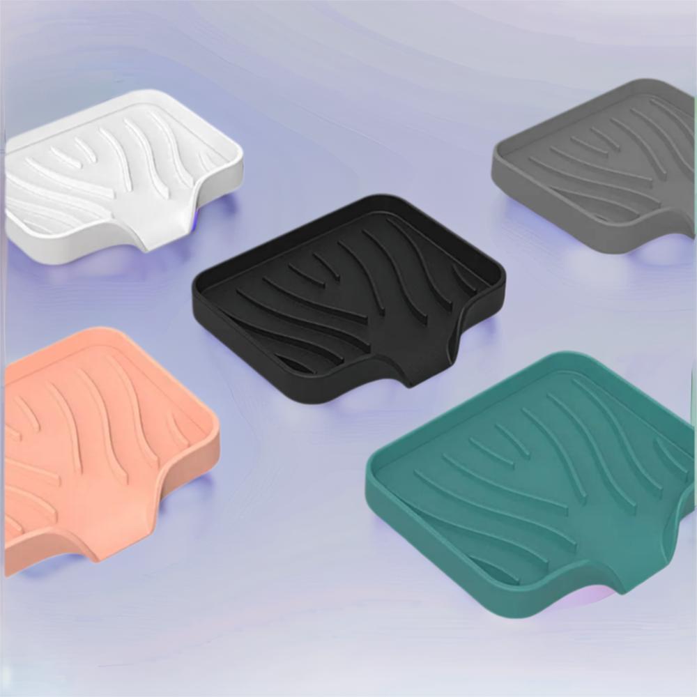 Draining Brush Sponge Bottles Organizer Countertop Scrubber Soap Storage Holder Soap Dish Sink Tray Washstand Shelf