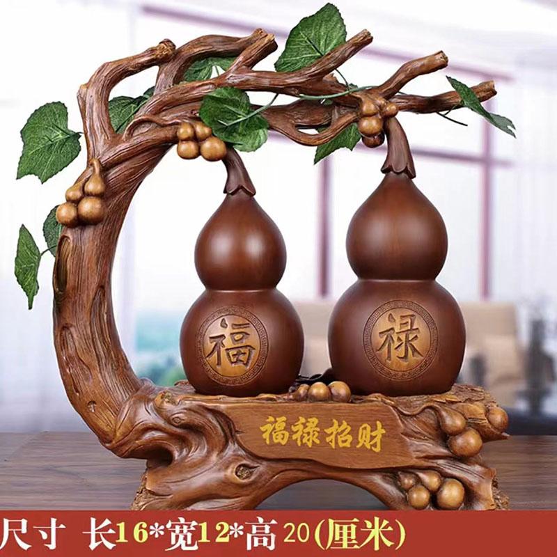 

Китайская тыква для привлечения богатства, фэн-шуй, смоляные украшения для дома, гостиной, предметы для украшения офиса, талисманы, аксессуары, искусство