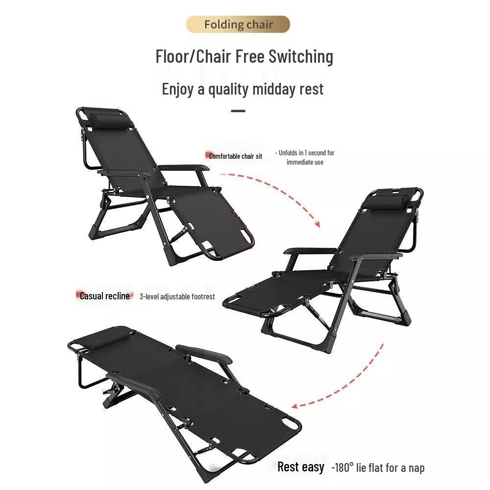 Reclining Lounger Chair for Office or Balcony - Perfect for Midday Naps and Relaxation