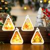 Christmas Retro Night Light Vintage Ambient Wind Lights Luminous Window Tabletop Ornaments for Bedroom Desktop Decor