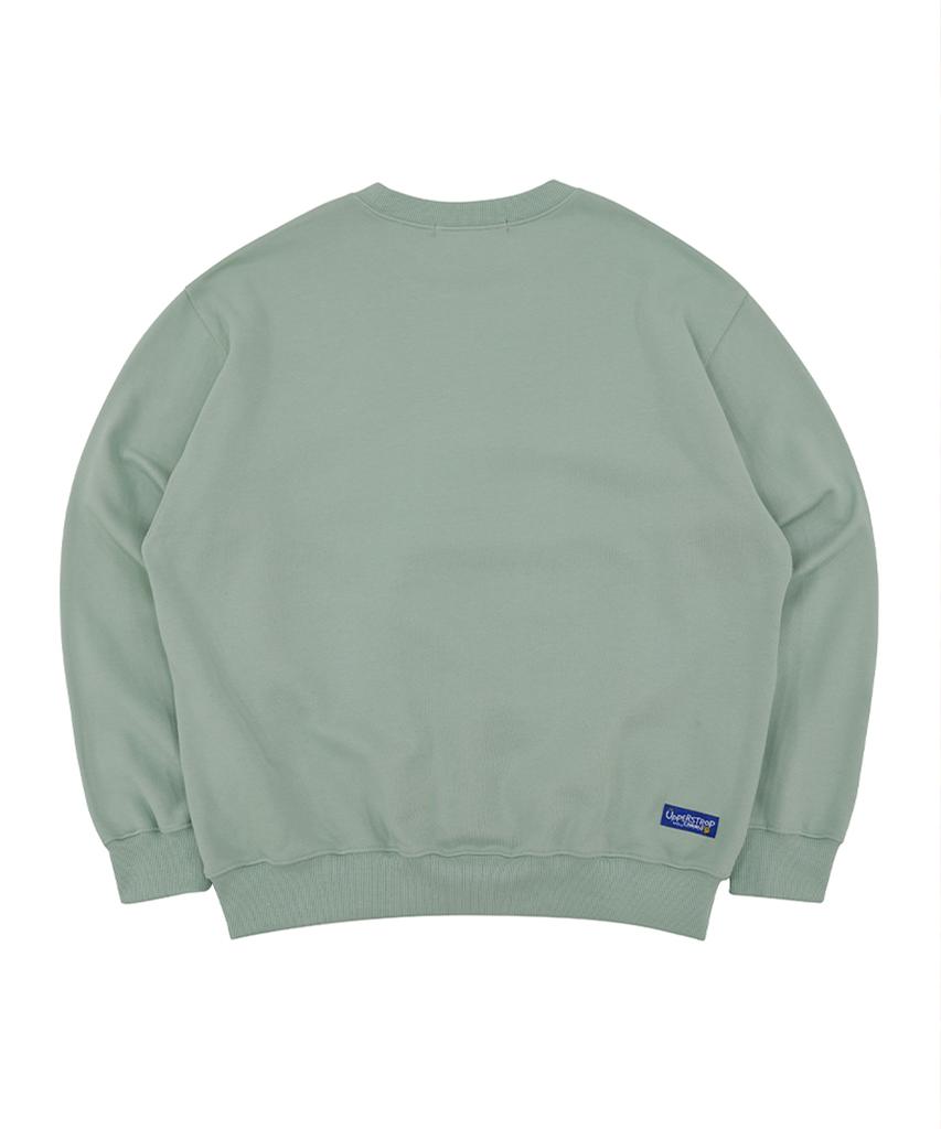 UPPERSTROP [Up3302] New Logo Basic Sweatshirt Light Mint