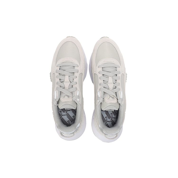 Puma Wild Rider Retro Versatile Deconstructed Design Breathable Low-Top Training Shoes Unisex Sneakers Beige 381637-02