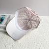 Mesh Breathable Duck Tongue Hat Embroidered Flowers Rebound Cap Sunshade Hat  For Women  Girls