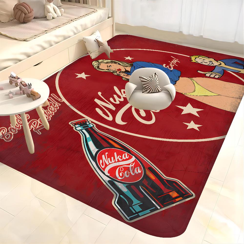 Tappeto da Pavimento Vintage Nuka Cola Antiscivolo Assorbe Acqua Striscia Lunga Cuscino Tappetino da Camera Tappeto di Benvenuto