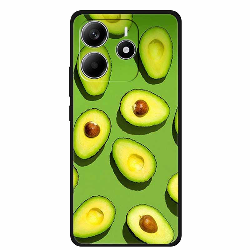 Pour Redmi Note 14 4G GLOBAL Coque Animaux Silicone Souple TPU Étuis de Téléphone Housse Arrière pour Xiaomi Redmi Note14 4G Protecteur Coque
