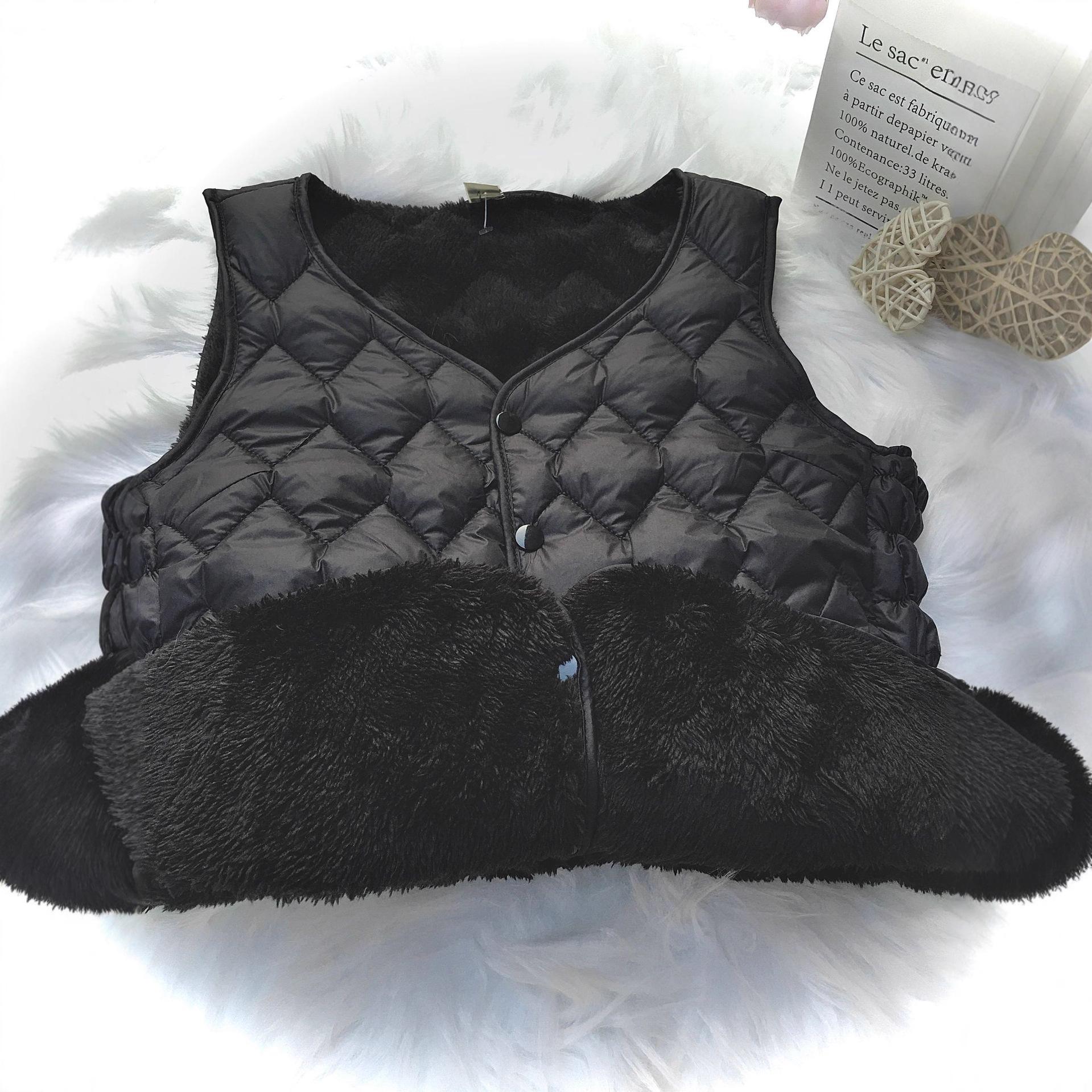 

Популярный пуховый хлопковый жилет женский осенне-зимний утолщенный новый бархатный внутренний жилет 5XL