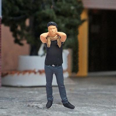 1/64 Personenfiguren Bastelsammlung Realistische Mini-Figur Winziges Modell für Szenerie