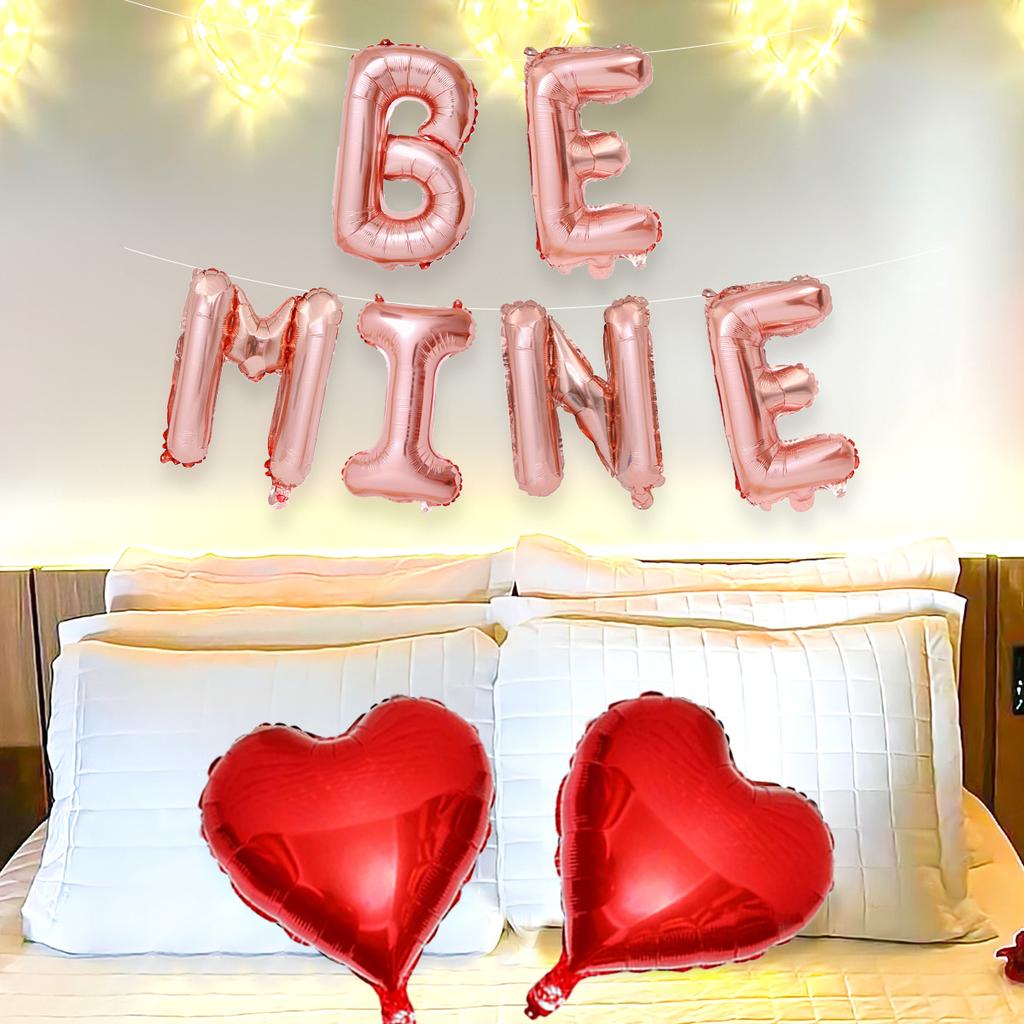 1set Be Mine Love Balloons, for Valentine's Day Party, Confession, Proposal, Wedding, Anniversary, Romantic Valentine's Day