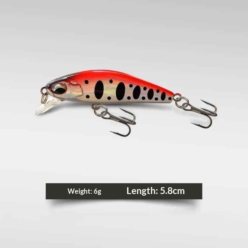 5.8Cm 6G Fishing Lures Sinking Micro Minnow Wobbler Artificial Hard Bait Fishing Accessories Mini Stream Bass Bait