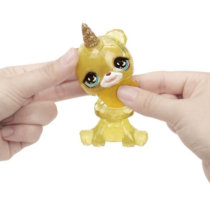 Rainbow high poupée mannequin avec kit de slime et animal de compagnie - sunny (jaune) - poupée pailletée 28 cm avec kit de slime