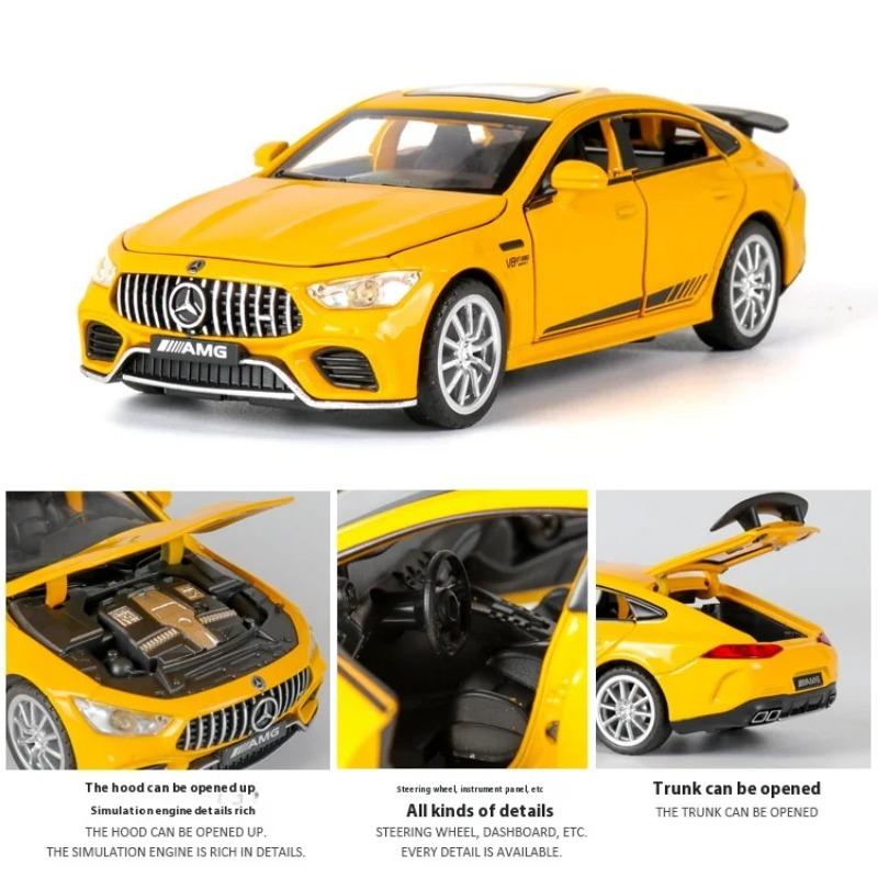 Maßstab 1/32 Benz AMG GT63 Sportwagen Legierung Diecast Automodell Sound Licht Rückzug Spielzeug Ornamente Geschenk für Kinder Sammeln