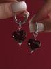 Retro Asymmetrical Pearl Heart Earrings: European & American Style, Sweet Cool Fashion
