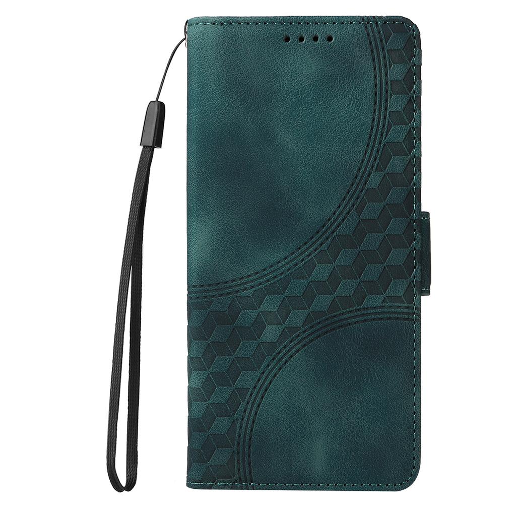For Samsung Galaxy S25 Edge Case PU Leather Phone Cover Rhombus Starry Imprinted