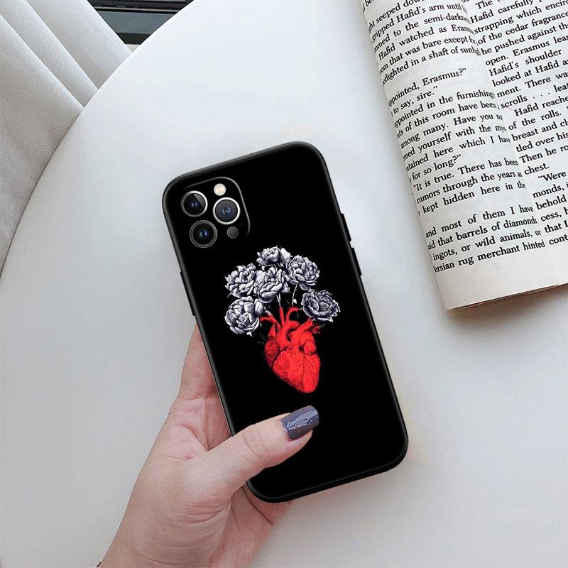 Calm Heart Art Phone Case for Samsung Galaxy Note 10 20 S23 S22 Ultra FE Plus M06 M15 M16 M35 M55