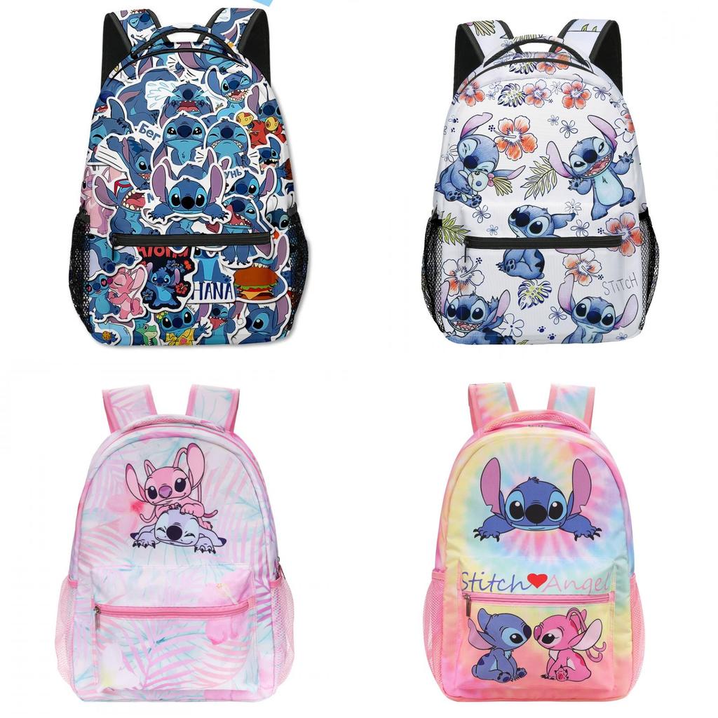 Stitch Childrens School Backpack With Breathable Polyester For Elementary Students