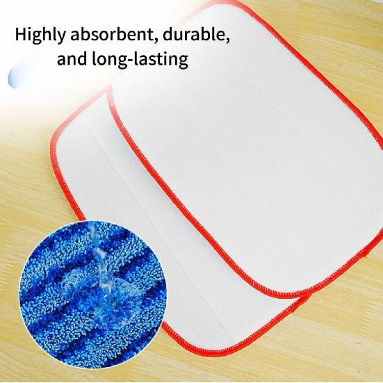 4 Pack A1375-100/101 Microfiber Mop Pads Refills Compatible with McCulloch McCulloch MC1375, MC1385 Steam Cleaners