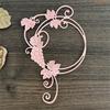 K1AE Grape Wreath Carbon Steel Cutting DiesMetal Embossing Stencils for Scrapbooking