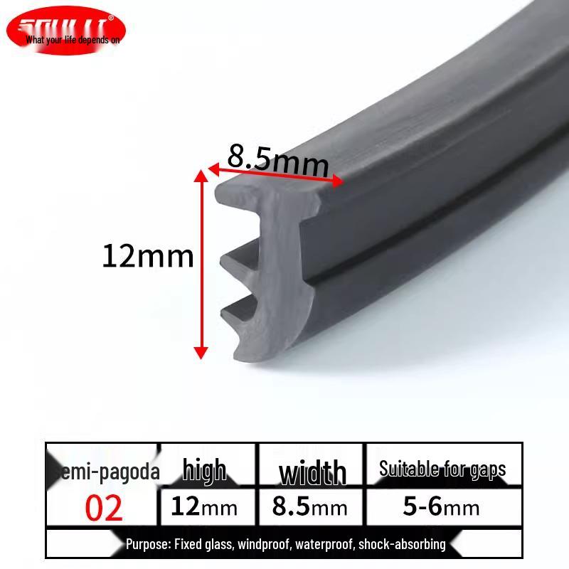 Aluminium T-Dichtungsprofil für 90er Typ Festglas-Schiebetüren und Fenster