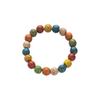 Retro Ceramic Bracelet - Chinese Style, for Both Men and Women, with Colorful Beads, Simple Design Hand Chain