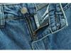 Women's Retro High-Waisted Wide-Leg Denim Pants - Washed, Loose, Floor-Length, Casual Designer Style
