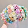 1PC Flower Headband Led Lights Hair Hoop Double-Sided Silk Floral Crown for Women Hair Headband Glowing Garland Light Up