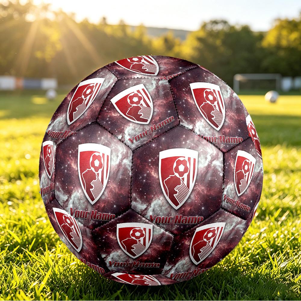 Personalized Size 5 Football Bournemouth Football Pattern Outdoor Game Sports Ball Gift