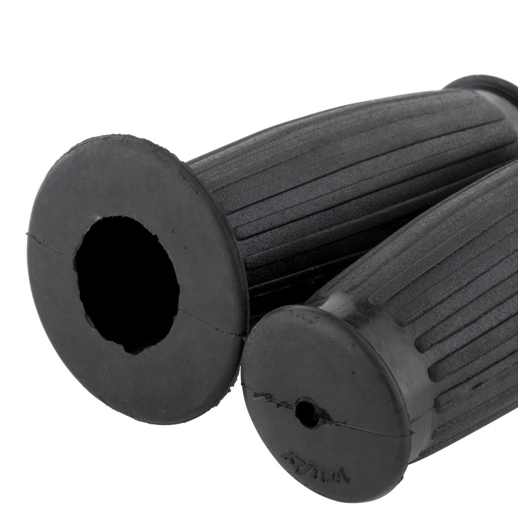 Kijima 201-6333 Motorcycle, Motorcycle Parts, Barrel Shaped Mini Grip, 4.3 X 0.8 Inches (110 X 22.2 Mm), Non-Piercing, Black