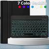 Samsung S10FE Tablet Protective Leather Case with Backlit Keyboard and Round Keycaps for A9+/A11Plus/S10Lite.
