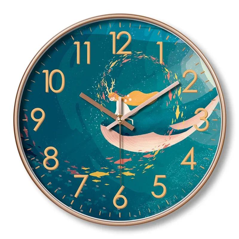 Simple Luxury Creative Modern Light Wall Clock Home Living Room Fashion Decoration Simple  Art Atmosphere Bedroom